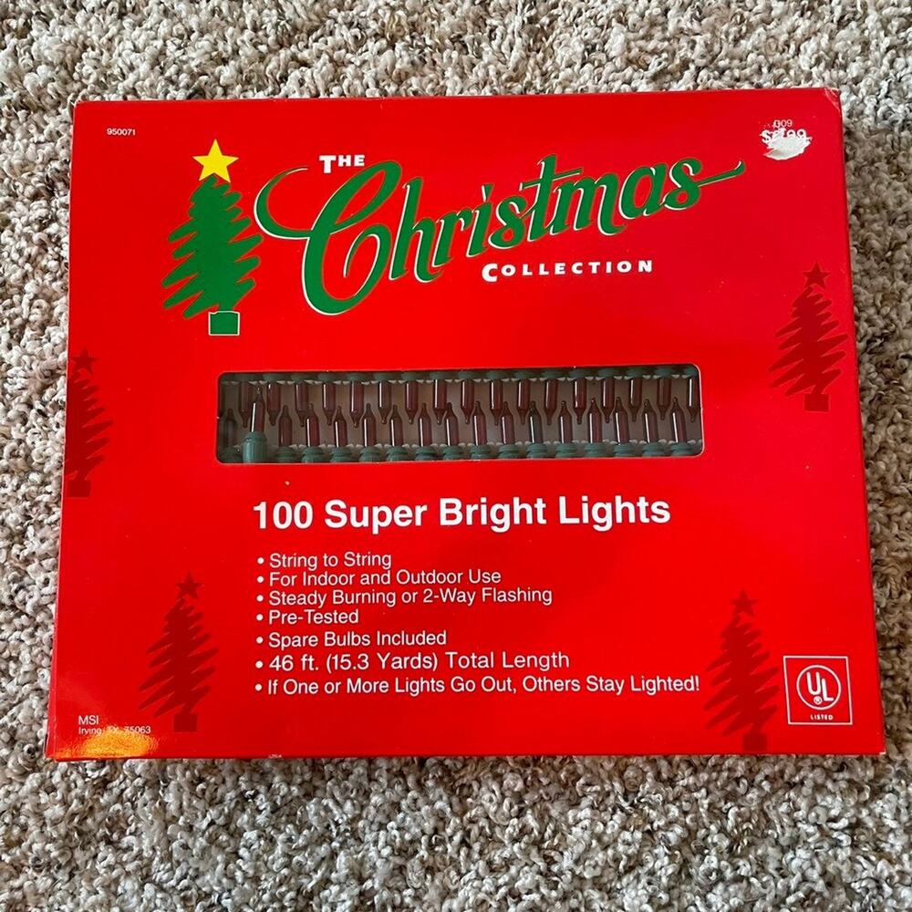 Vintage NIB tested Christmas lights